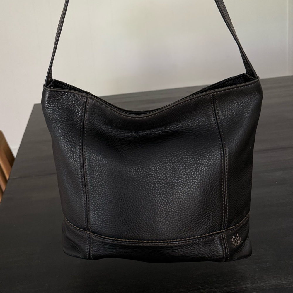 The Sak Black Leather Hobo Bag